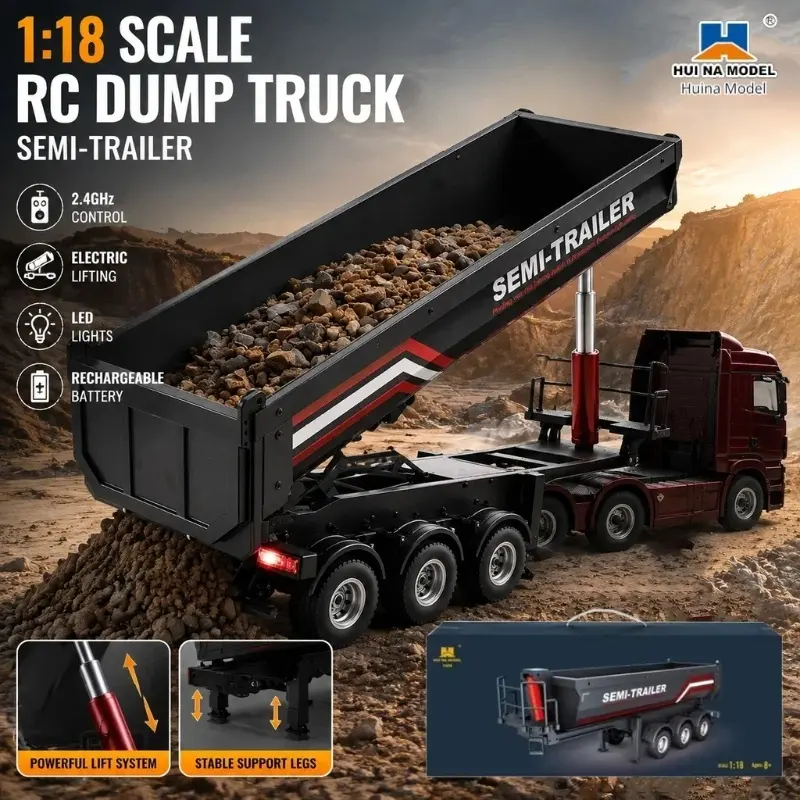 Huina 1/18 1509 Rc Semi Dump T - đánh giá và giá Furniture Leg Set