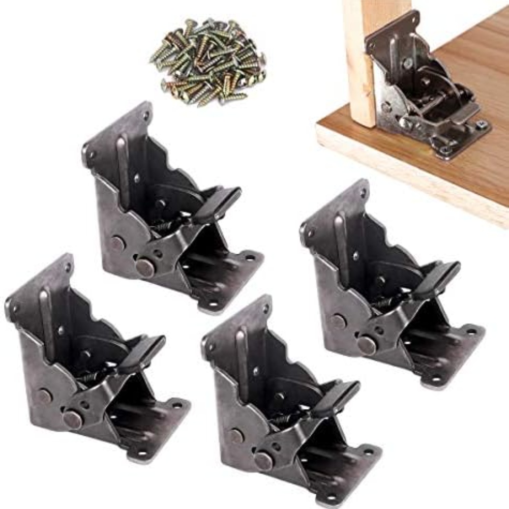 4pcs Heavy Duty Folding Bracke - đánh giá và giá Furniture Hardware For Legs