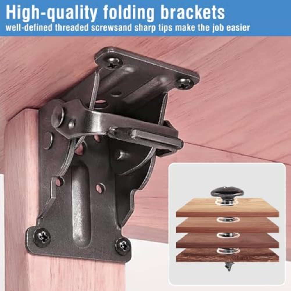 4pcs Heavy Duty Folding Bracke - đánh giá và giá Furniture Hardware For Legs