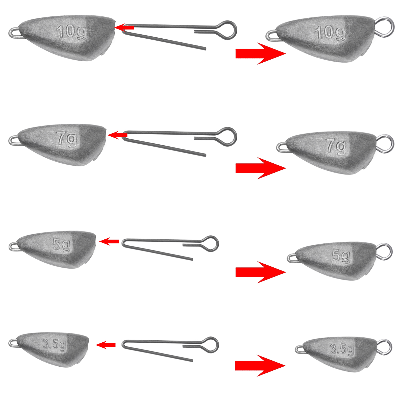 SAMOLLA 5pcs Jig Head Fishing  - đánh giá và giá Furniture Hardware Jig
