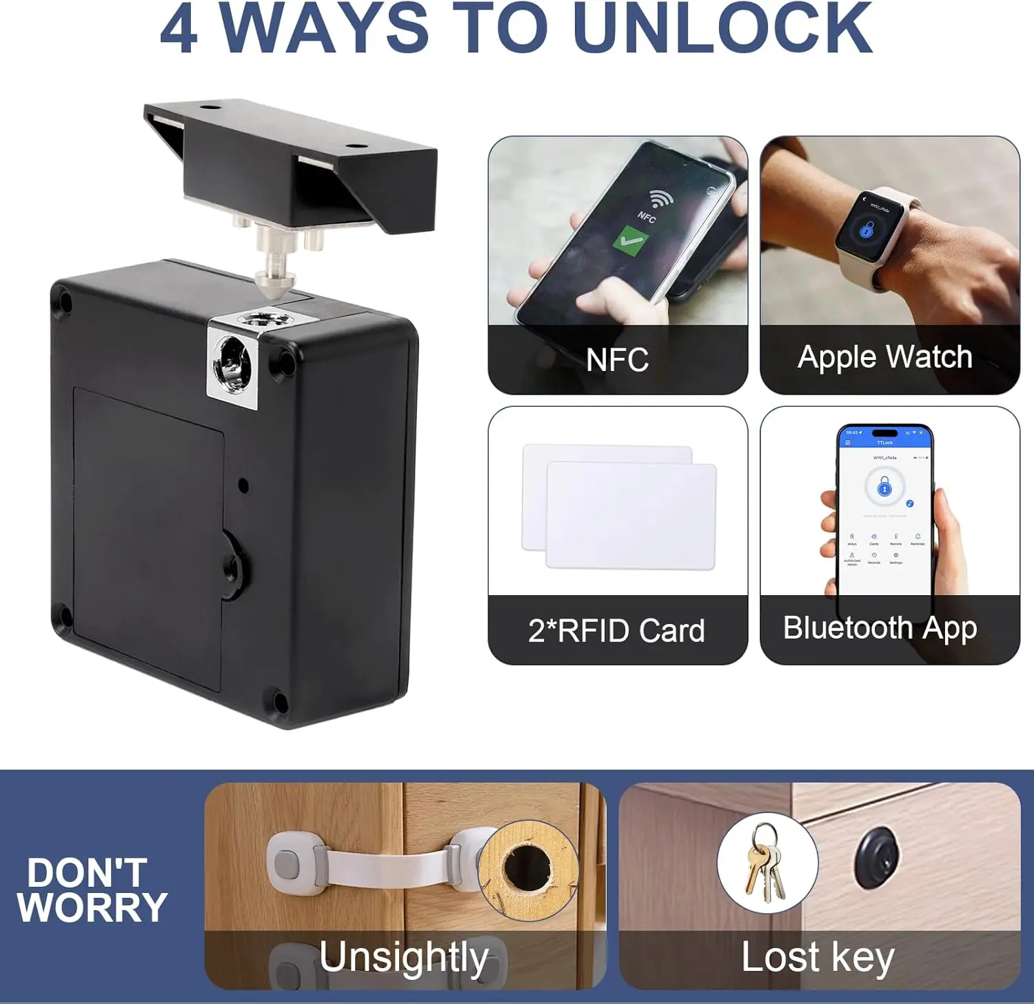 Mobile phone NFC smart locker  - đánh giá và giá Furniture Hardware Locks