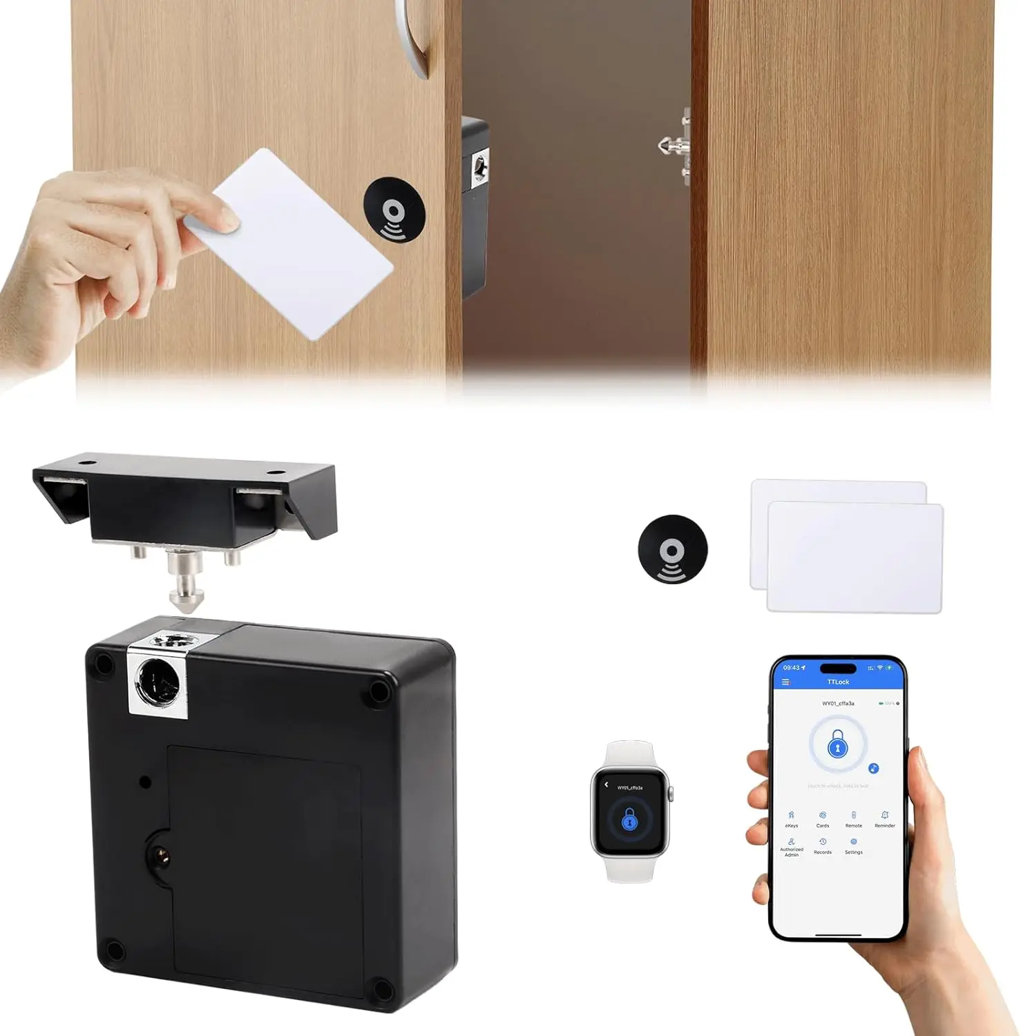 Mobile phone NFC smart locker  - đánh giá và giá Furniture Hardware Locks