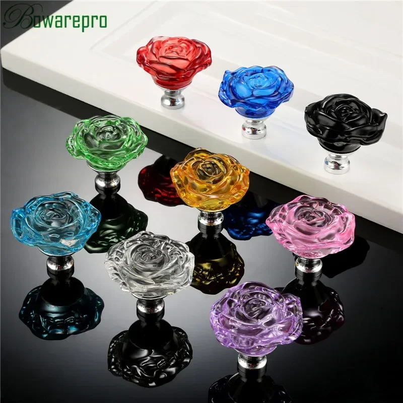 Bowarepro 50MM Pha Lê Hoa Hồng - đánh giá và giá Furniture Hardware Jig