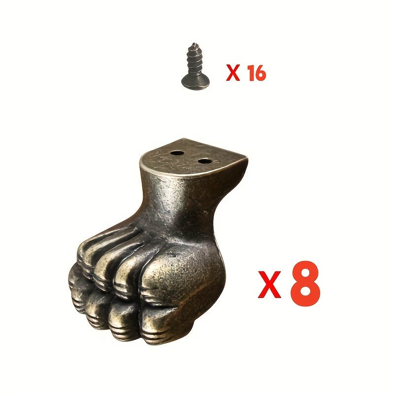 8pcs Antique Foot Brass Jewelr - đánh giá và giá Furniture Hardware For Legs