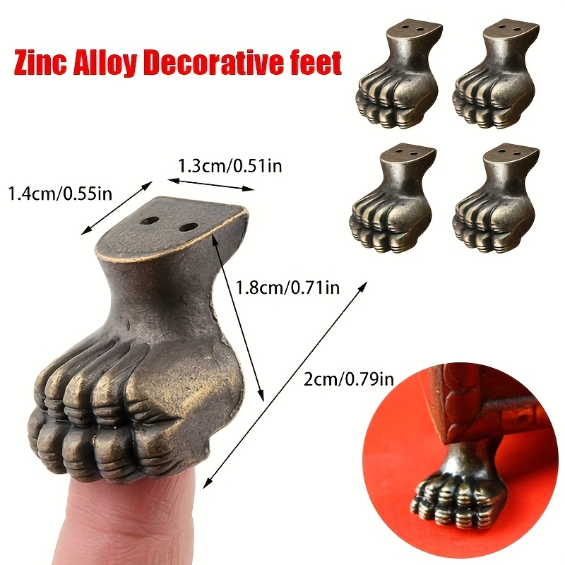 8pcs Antique Foot Brass Jewelr - đánh giá và giá Furniture Hardware For Legs