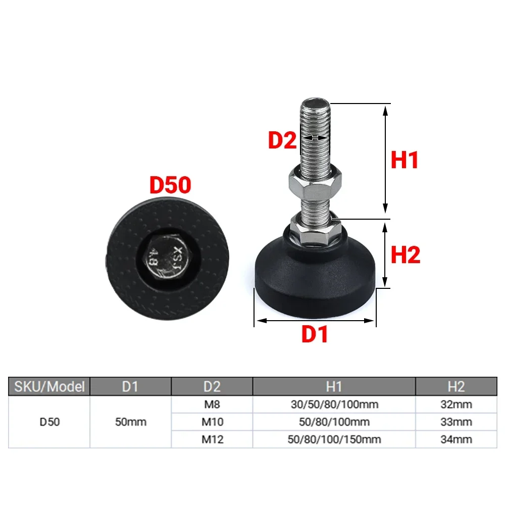 4Pcs/Lot Adjustable Lathe Leg  - đánh giá và giá Furniture Leg Set