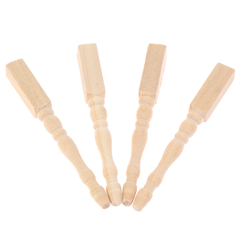 ●4pcs/set 1:12 Dollhouse Minia - đánh giá và giá Furniture Leg Set